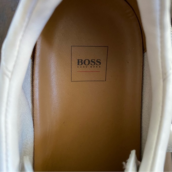 Hugo Boss Mens white sneakers size 43/ 10 - Picture 4 of 9